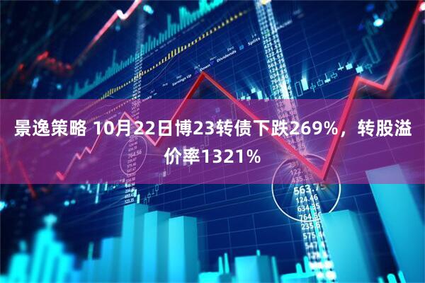 景逸策略 10月22日博23转债下跌269%，转股溢价率1321%
