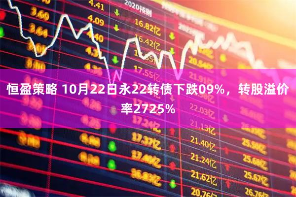 恒盈策略 10月22日永22转债下跌09%，转股溢价率2725%