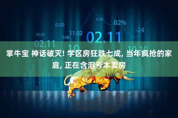 掌牛宝 神话破灭! 学区房狂跌七成, 当年疯抢的家庭, 正在含泪亏本卖房