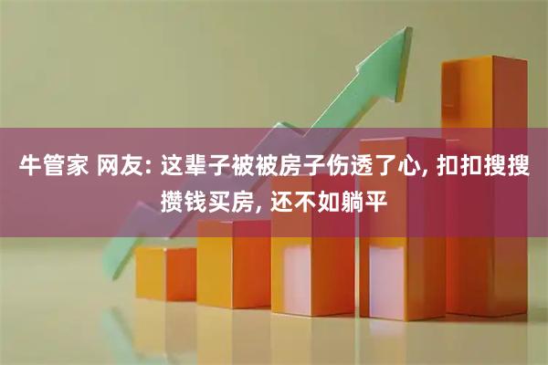 牛管家 网友: 这辈子被被房子伤透了心, 扣扣搜搜攒钱买房, 还不如躺平