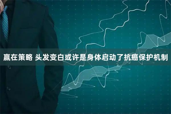 赢在策略 头发变白或许是身体启动了抗癌保护机制