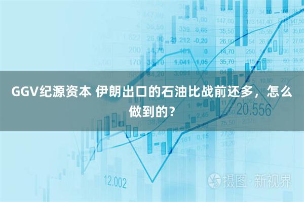 GGV纪源资本 伊朗出口的石油比战前还多，怎么做到的？
